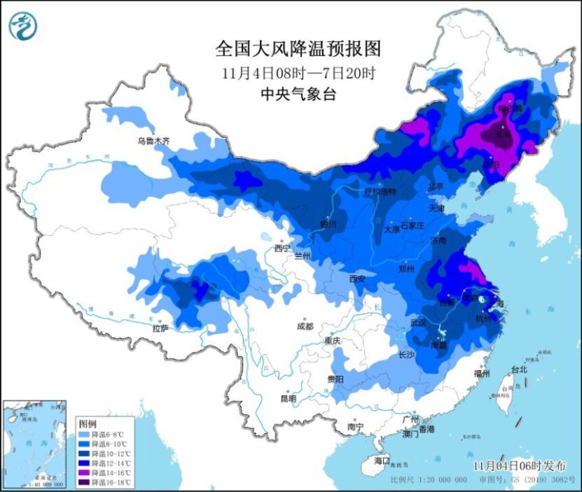 天博官方网我国大部地域有较着微风降温气候 内蒙古西南地域等地有强雨雪进程(图1)